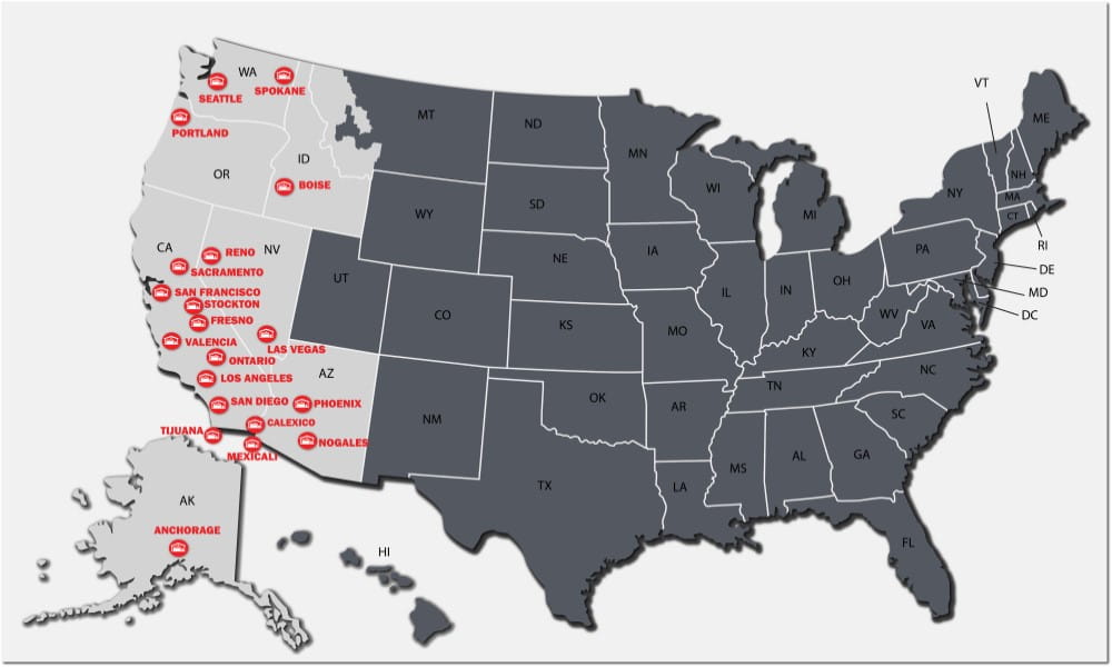 Raymond West Locations