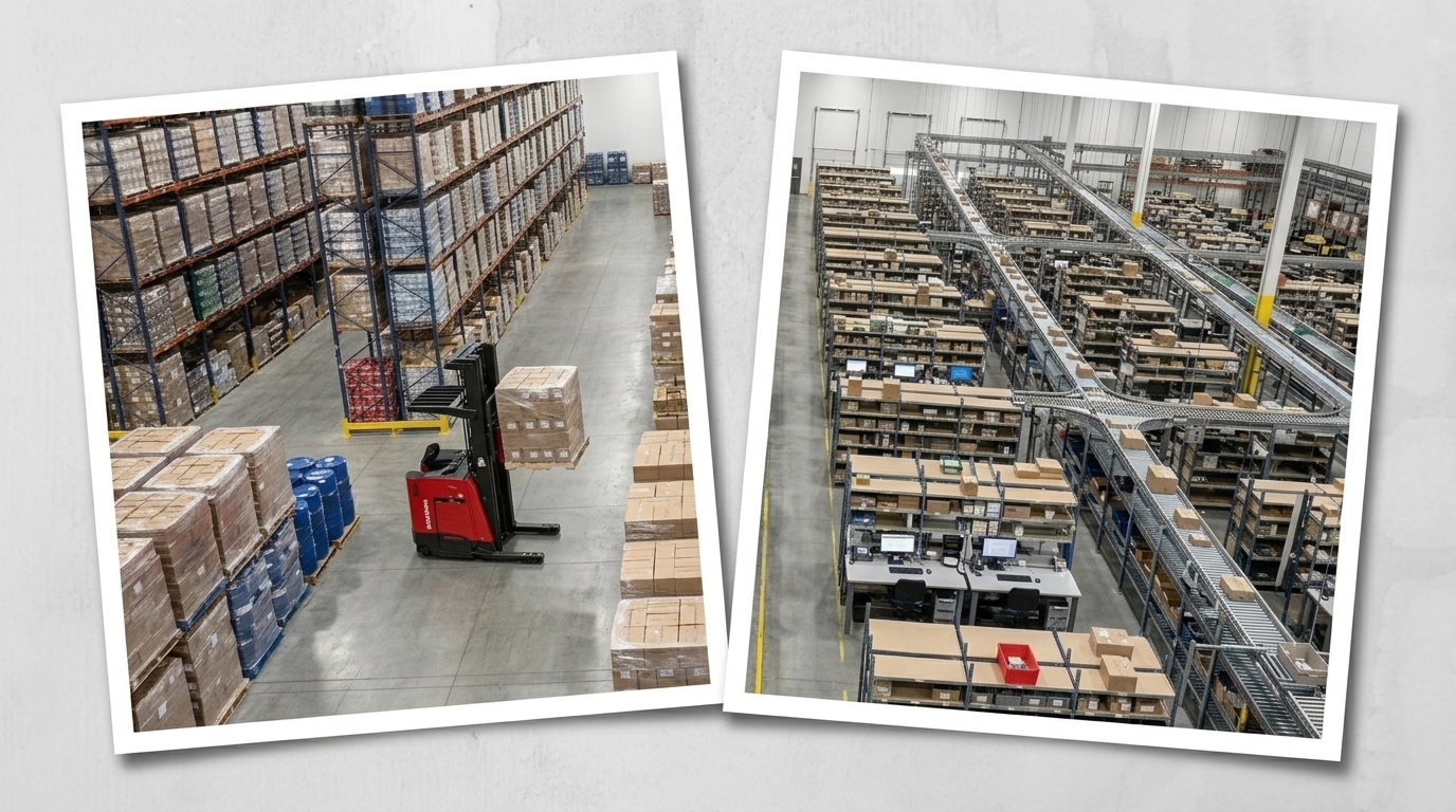 ecom vs wholesale warehouse differences