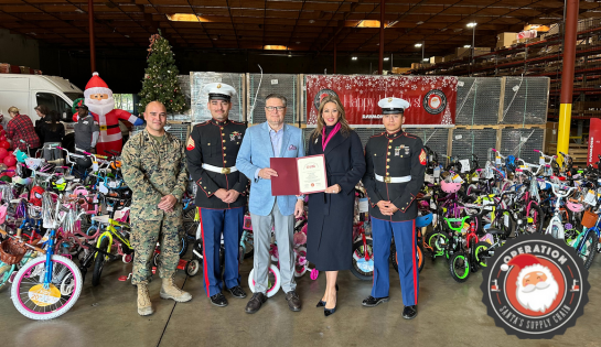 Operation Santa's Supply Chain donates bikes to Marine Corps Toys for Tots