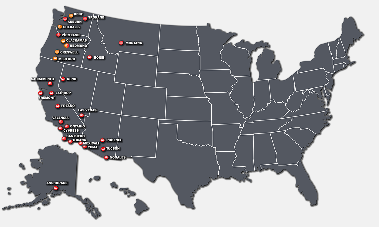 Raymond West & TLNW Locations