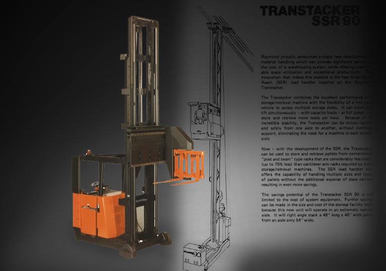 Early Swing Reach Turret Truck by The Raymond Corporation